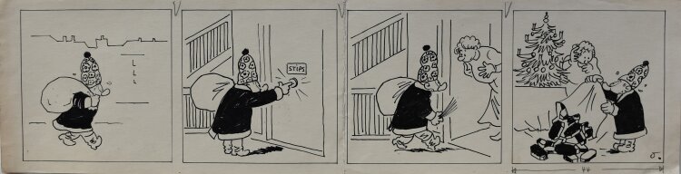 Max Otto - Stups hat eine Weihnachtsüberraschung - undatiert - Tinte, Tusche