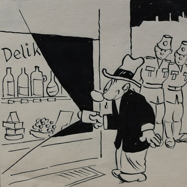 Max Otto - Stups tropft der Zahn - undatiert - Tinte, Tusche