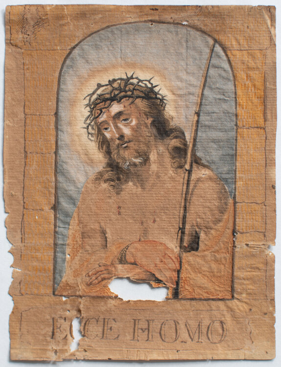 unbekannt - Ecce Homo - undatiert - Aquarell