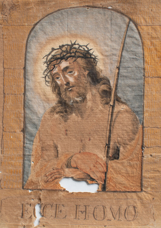 unbekannt - Ecce Homo - undatiert - Aquarell