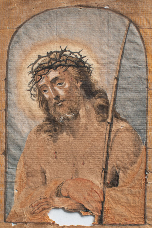 unbekannt - Ecce Homo - undatiert - Aquarell