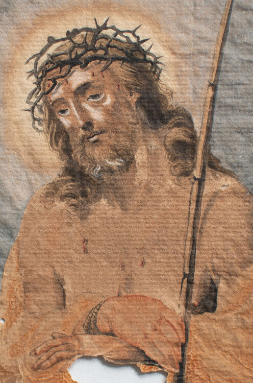 unbekannt - Ecce Homo - undatiert - Aquarell