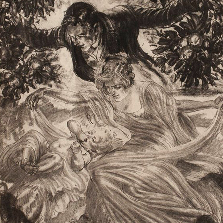 Alois Kolb - Sinfonia Domestica - 1924 - Radierung