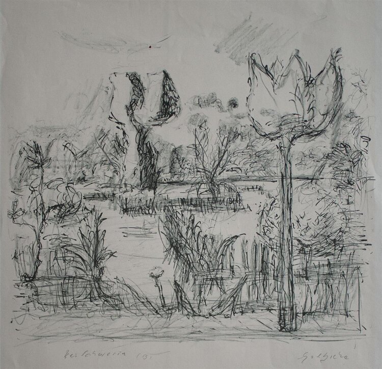 Dieter Goltzsche - Bei Schwerin - undatiert - Lithografie
