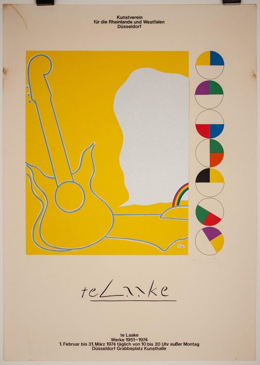 Heinz te Laake - Ausstellungsplakat Kunsthalle...