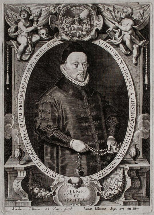 Lucas Kilian - Bildnis Christoph Kellner Zinnendorf - undatiert - Kupferstich