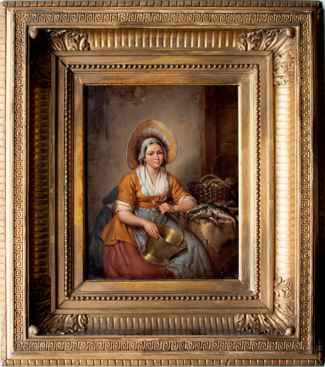 Elisabeth Alida van Haanen - Die Fischhändlerin - 1840 - Ölmalerei