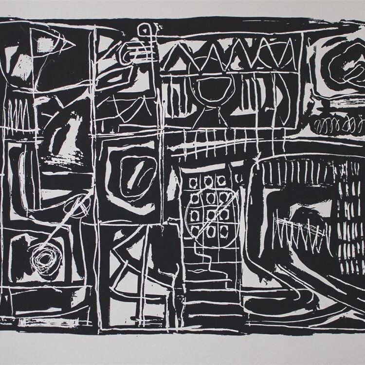 Jörg Uwe Jacob - ohne Titel - 1988 - Serigrafie