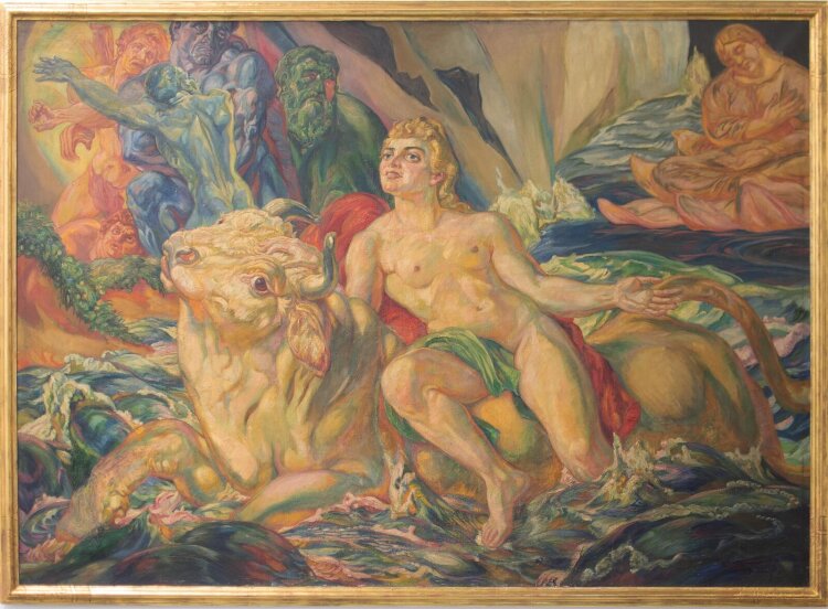 Arthur Michaelis - Europa und der Stier - 1922 - Ölmalerei
