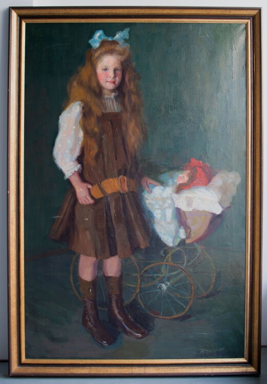 Paula Geiger von Blanckenburg - Bildnis Irene Mary Münchmeyer, geb. Schmitz - um 1910 - Ölmalerei