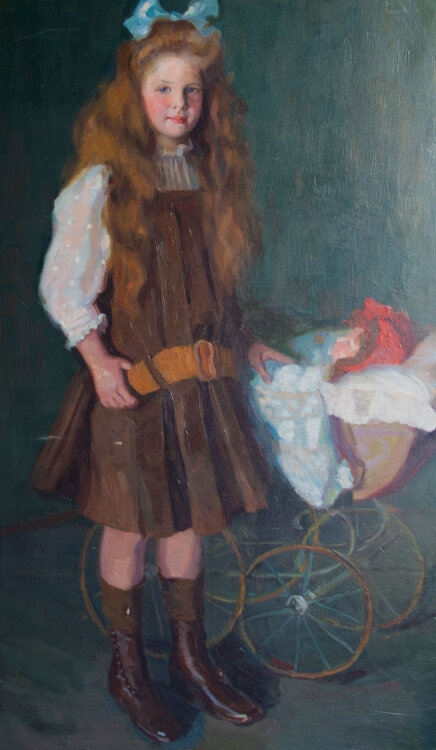 Paula Geiger von Blanckenburg - Bildnis Irene Mary Münchmeyer, geb. Schmitz - um 1910 - Ölmalerei