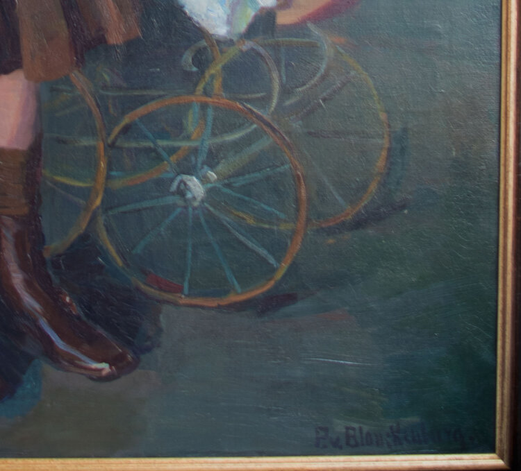 Paula Geiger von Blanckenburg - Bildnis Irene Mary Münchmeyer, geb. Schmitz - um 1910 - Ölmalerei