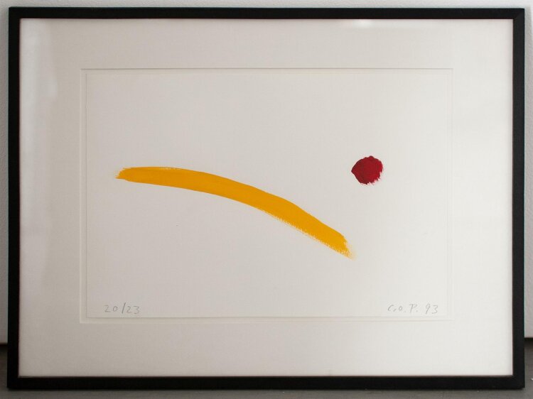 Claus Otto Paeffgen - Abstrakte Komposition - 1993 - Acryl auf Papier