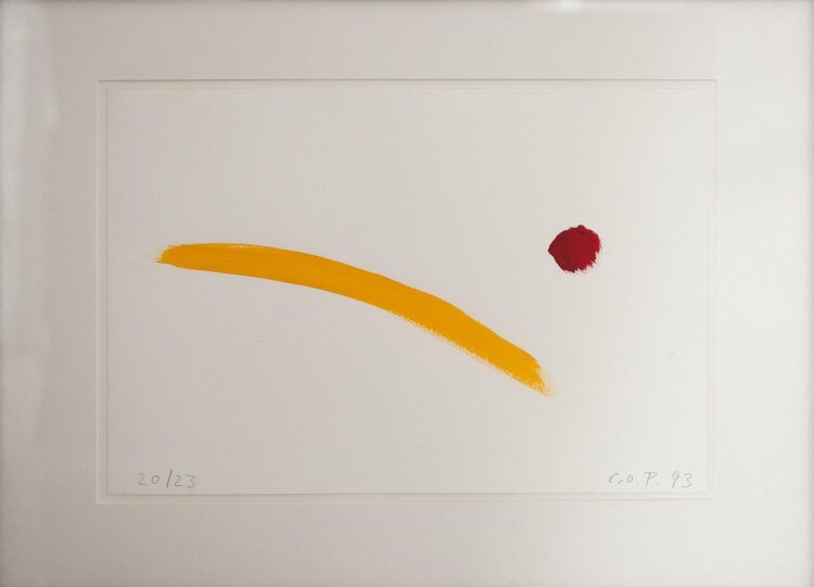 Claus Otto Paeffgen - Abstrakte Komposition - 1993 - Acryl auf Papier