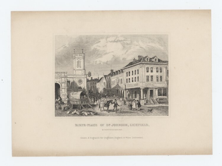 unbekannt - Birth-Place of Dr. Johnson. - o.J., Radierung