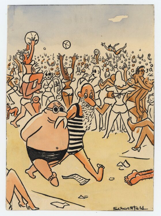 Schoenfeld - Berlin-Wannsee - 1958 - Tinte und Aquarell