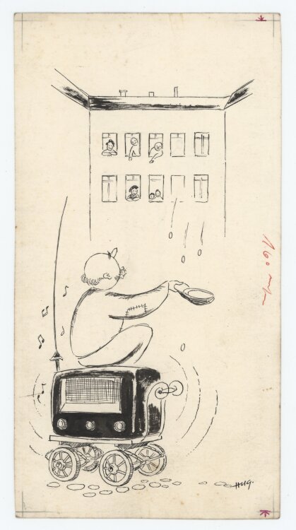 Hans U. Geldner - Der Unterhalter - 1958 - Tinte und Tusche