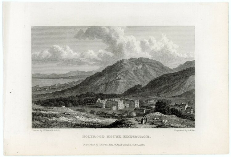 William Westall - Holyrood House, Edinburgh. - 1829,...