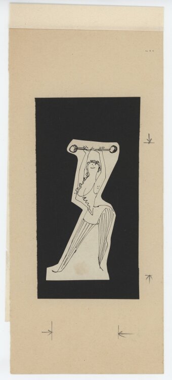 Herbert Thiele - Gymnastin - 1958 - Tinte