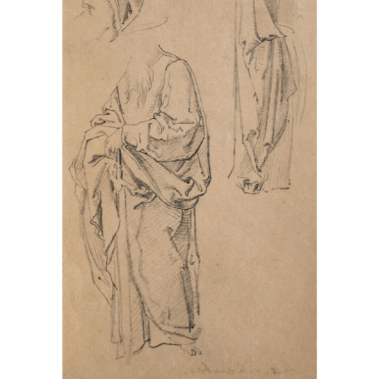 Arthur von Ramberg - Mantelstudie - undatiert -...