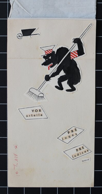 Hedtstück - Vorurteile - 1958 - Tinte, Tusche, Gouache