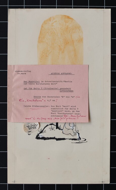 GYA - Inselbär - 1958 - Tinte, Tusche und Deckweiß