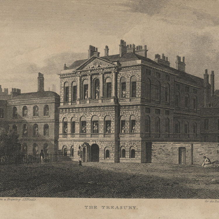 John Preston Neale - The Treasury. - o.J., Radierung