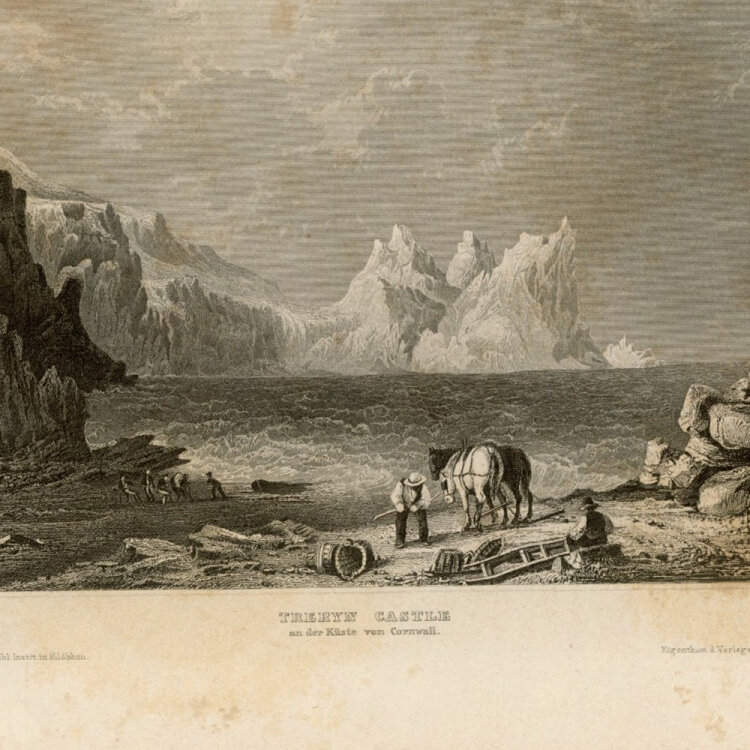 C. Reiss - Treryn Castle. - o.J., Radierung