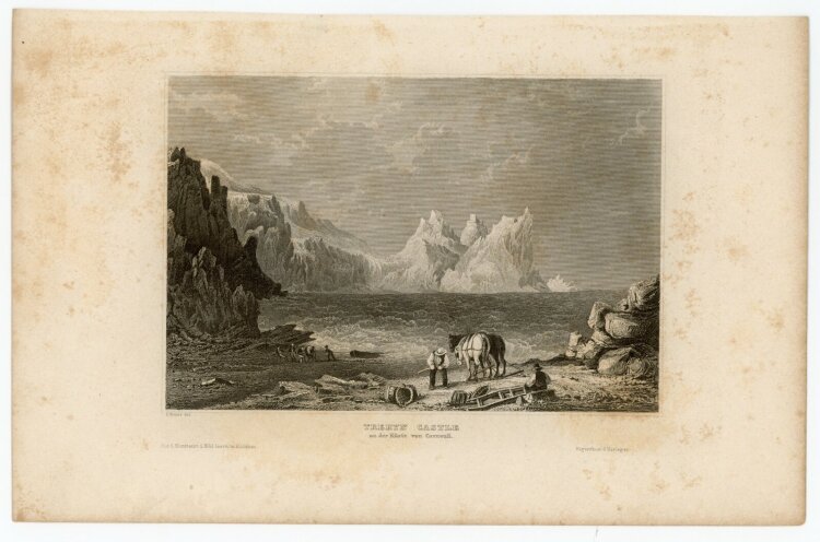 C. Reiss - Treryn Castle. - o.J., Radierung