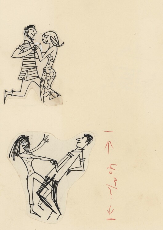 wohl GYA - Tanzende Paare - ca. 1958 - Tinte