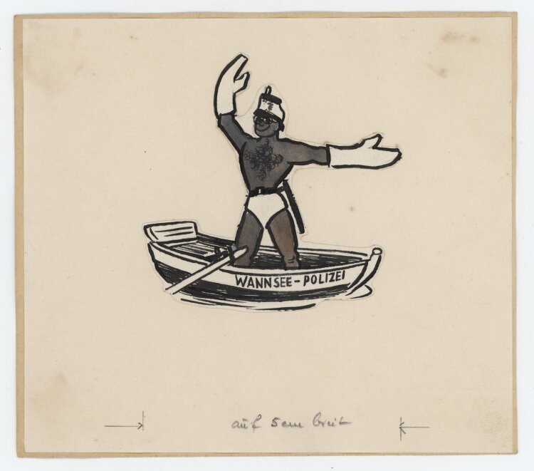 wohl GYA - Wannsee-Polizei - ca. 1958 - Tinte, Tusche und...