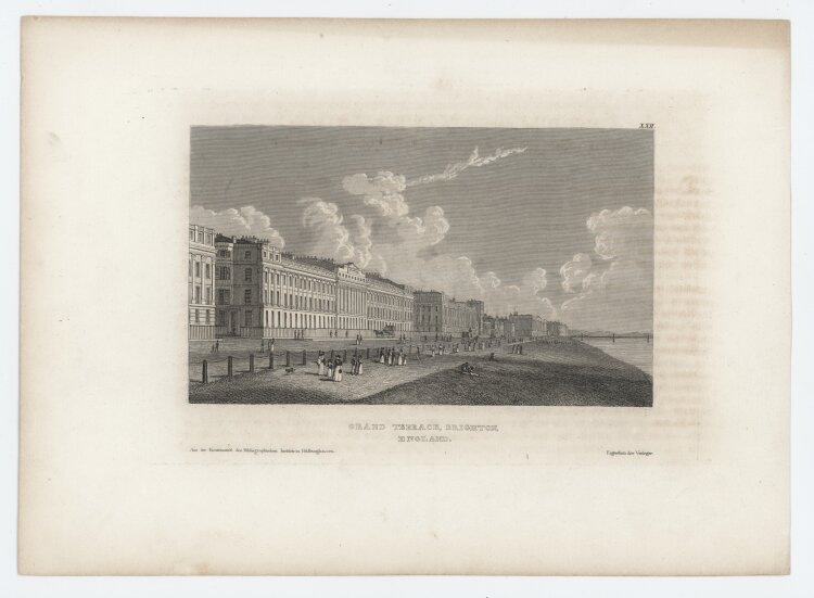 unbekannt - Grand Terrace, Brighton. - o.J., Radierung