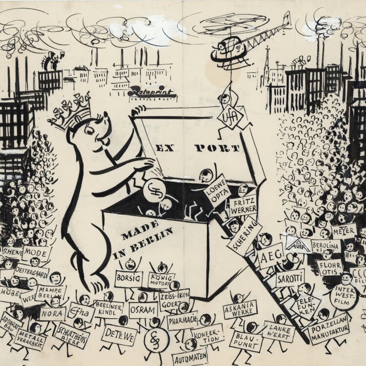 Unbekannt - Made in Berlin - ca. 1958 - Tinte, Tusche, weiß gehöht