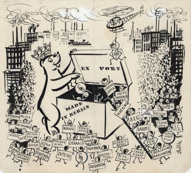 Unbekannt - Made in Berlin - ca. 1958 - Tinte, Tusche, weiß gehöht