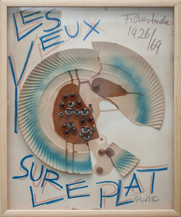 Hans Richter - Les Yeux Sur Le Plat - 1926/1969 - Collage