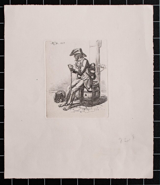Johann Adam Klein - Der Invalide bei der Pumpe - 1817 -...