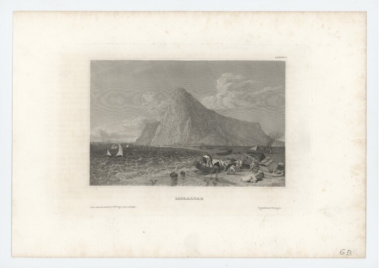 unbekannt - Gibraltar. - o.J., Radierung