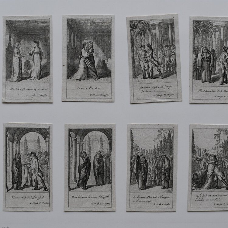 Daniel Nikolaus Chodowiecki - 12 Blätter zu Lanassa" - 1783 - Kupferstich"