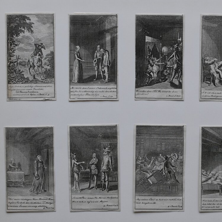 Daniel Nikolaus Chodowiecki - 12 Blätter zu Gil Blas von Santilana" - 1783 - Kupferstich"