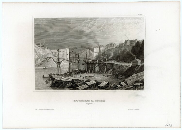 Johann Georg Martini - Sunderland in Durham. - 1847,...