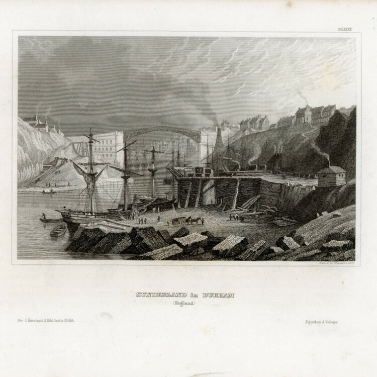 Johann Georg Martini - Sunderland in Durham. - 1847,...
