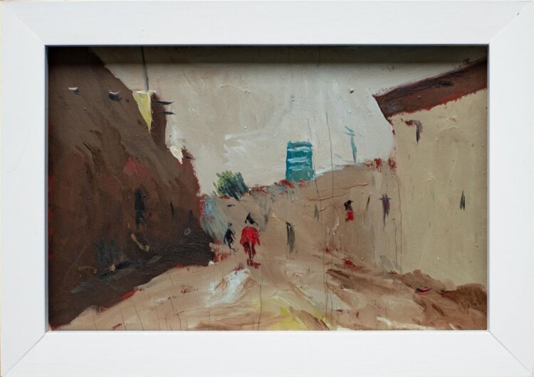 Chondamier Tonschev - Menschen auf der Straße - 2015 - Ölmalerei