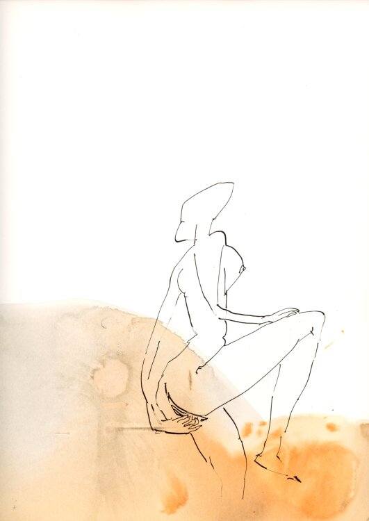 Matthias Maedebach - Erotischer Akt - 1993 - Aquarell