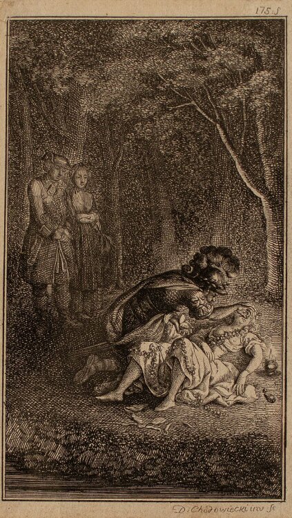 Daniel Nikolaus Chodowiecki - Die verunglückte Wasserfahrt - 1779 - Kupferstich