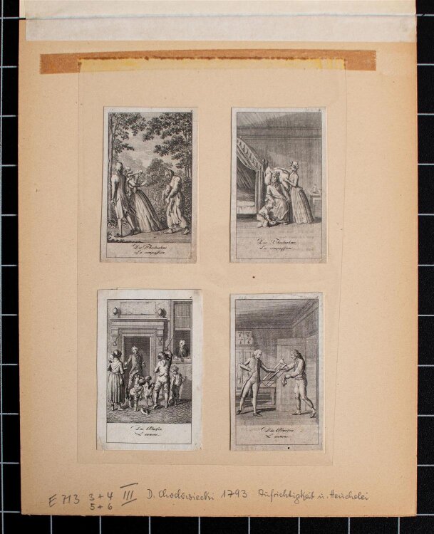 Daniel Nikolaus Chodowiecki - Aufrichtigkeit und Heuchelei - 1793 - Kupferstich
