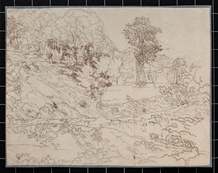 unbekannt - Landschaft mit Steinbruch - um 1800 -...