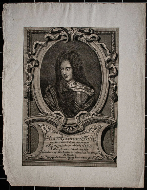 Jacob Wilhelm Heckenauer - Bildnis Raimund Faltz - 1704 -...