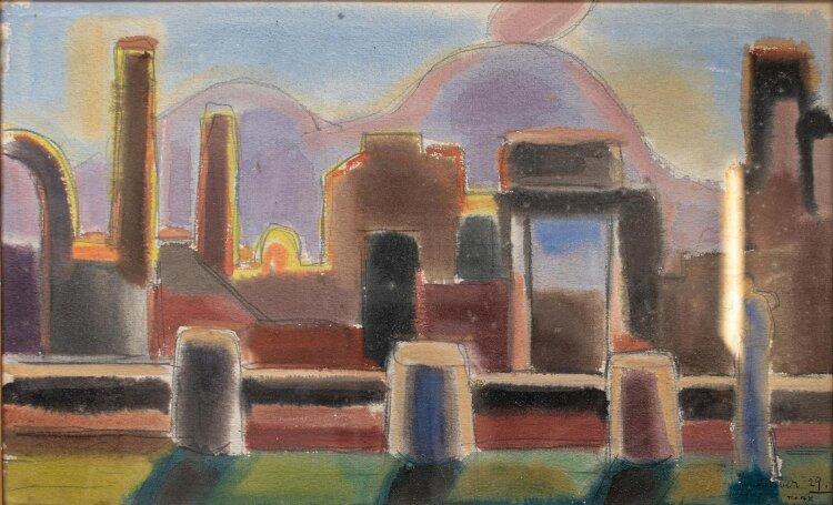 Otto Weber - Pompeji - 1929 - Aquarell