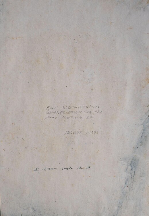 Rolf Steinhausen - Dieser unser Kohl - 1984 - Pastellzeichnung