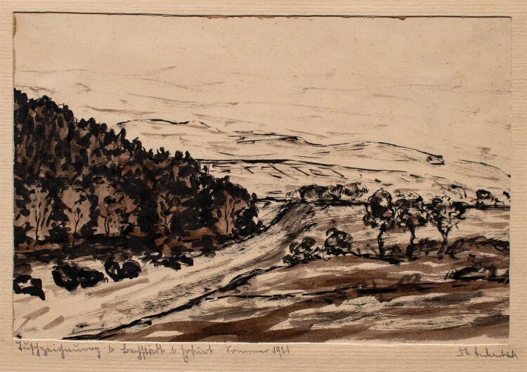 Unbekannt - Hochstedt bei Erfurt - Tuschezeichnung - 1921
